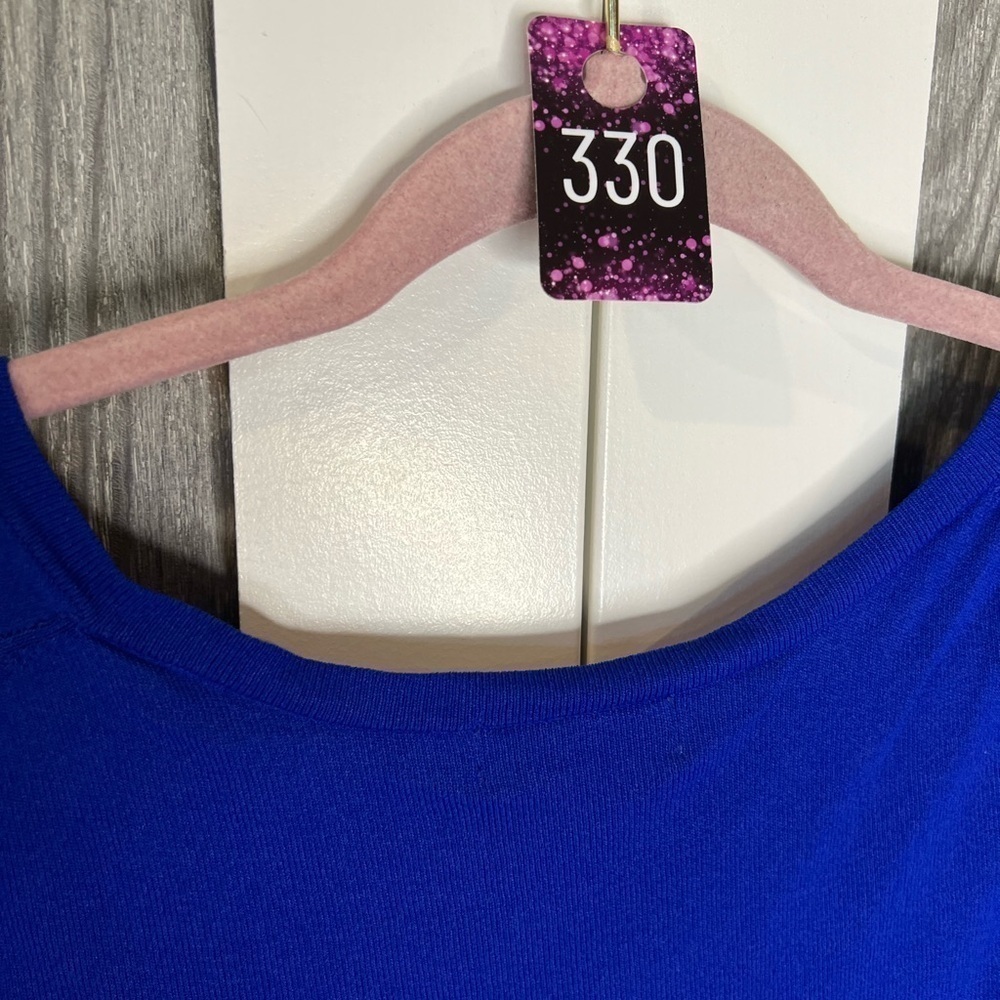 330 DRESSBARN Lightweight Button Down Cardigan sweater Royal Blue 2X - Picture 2 of 6